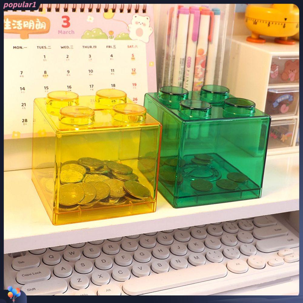 Populer Blok Bangunan Kotak Koin INS Lucu Dekorasi Rumah Mainan Hadiah Ganti Box Uang Koin Bank