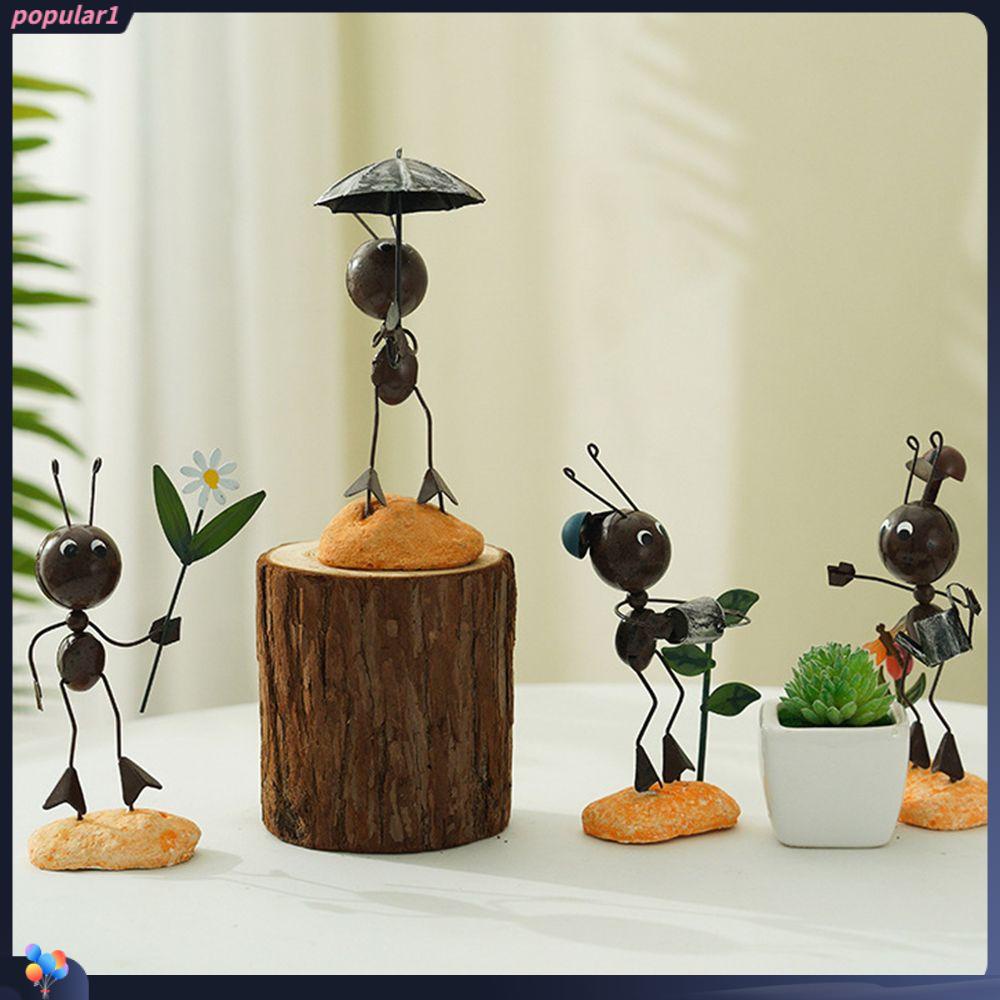 Populer Patung Semut Miniatur Aksesoris Art Decor Home Patung Modern