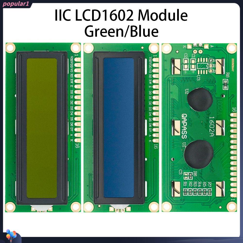 Populer 1/2pcs lcd Display Untuk Arduino lcd 1602i2c Modul HD44780 Layar Biru Hijau