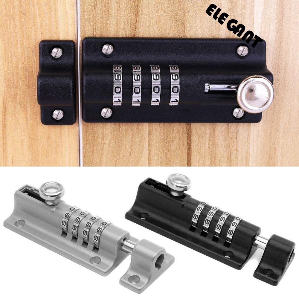 [Elegan] Password Lock Outdoor Metal Door Coded Lock Door Catch Bolt Safety Kunci Laci