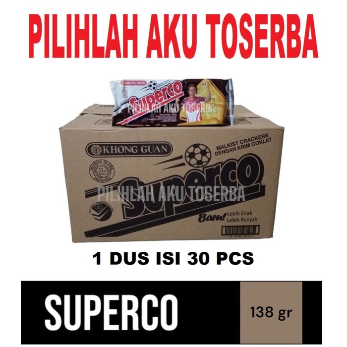 

Biskuit Khong Guan SUPERCO Malkist Cokelat - ( HARGA 1 DUS ISI 30 pcs)