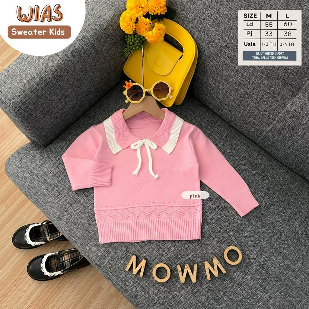 WIAS SWEATER ORI MOWMO KIDS | (M,1-2/L,3-4th) Knit Import Premium