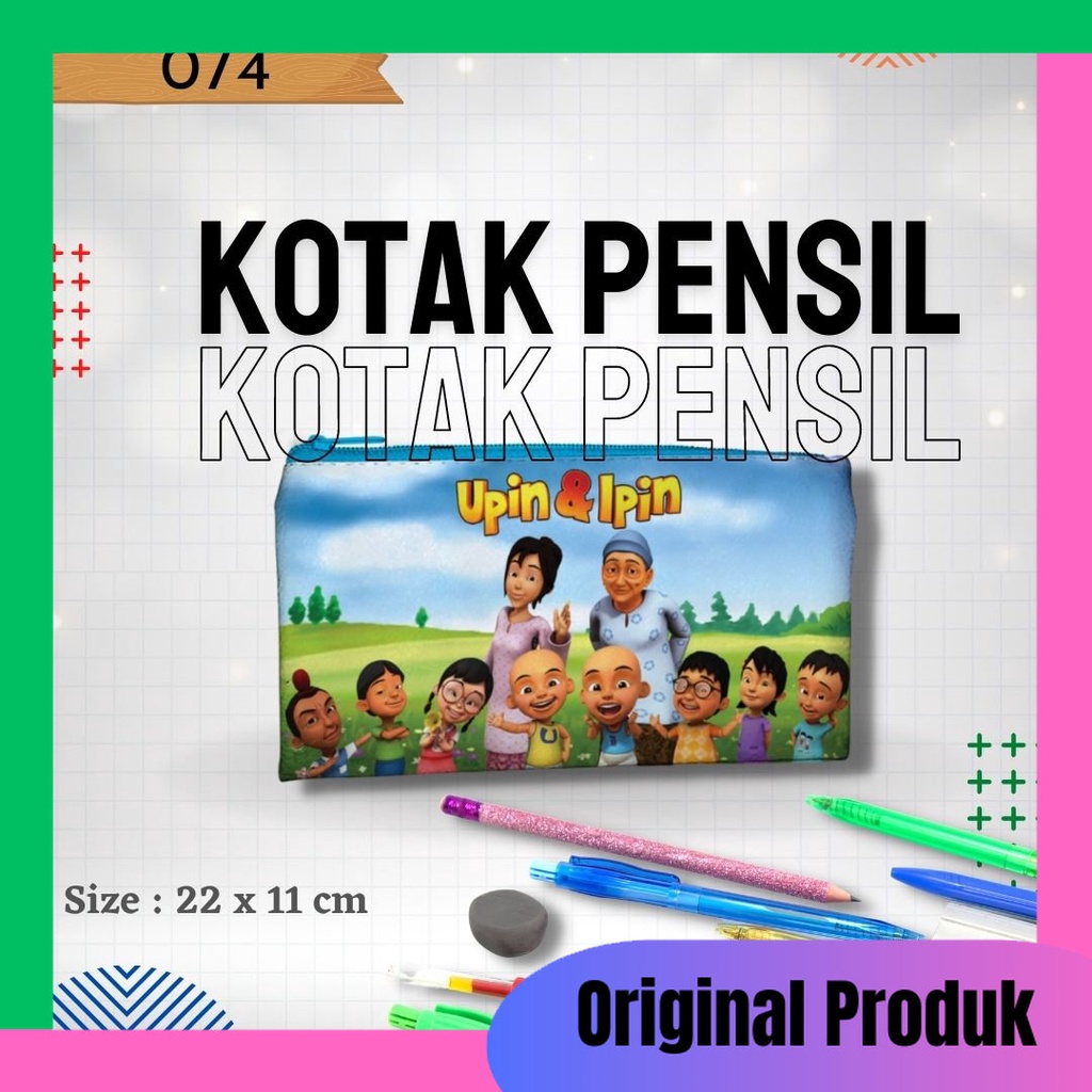 

Tempat Pensil, Kotak Pensil 074 gambar Upin Ipin Kak Rose Serbaguna Murah Dan Kualitas Terjamin , Original Produk Bahan Tebal