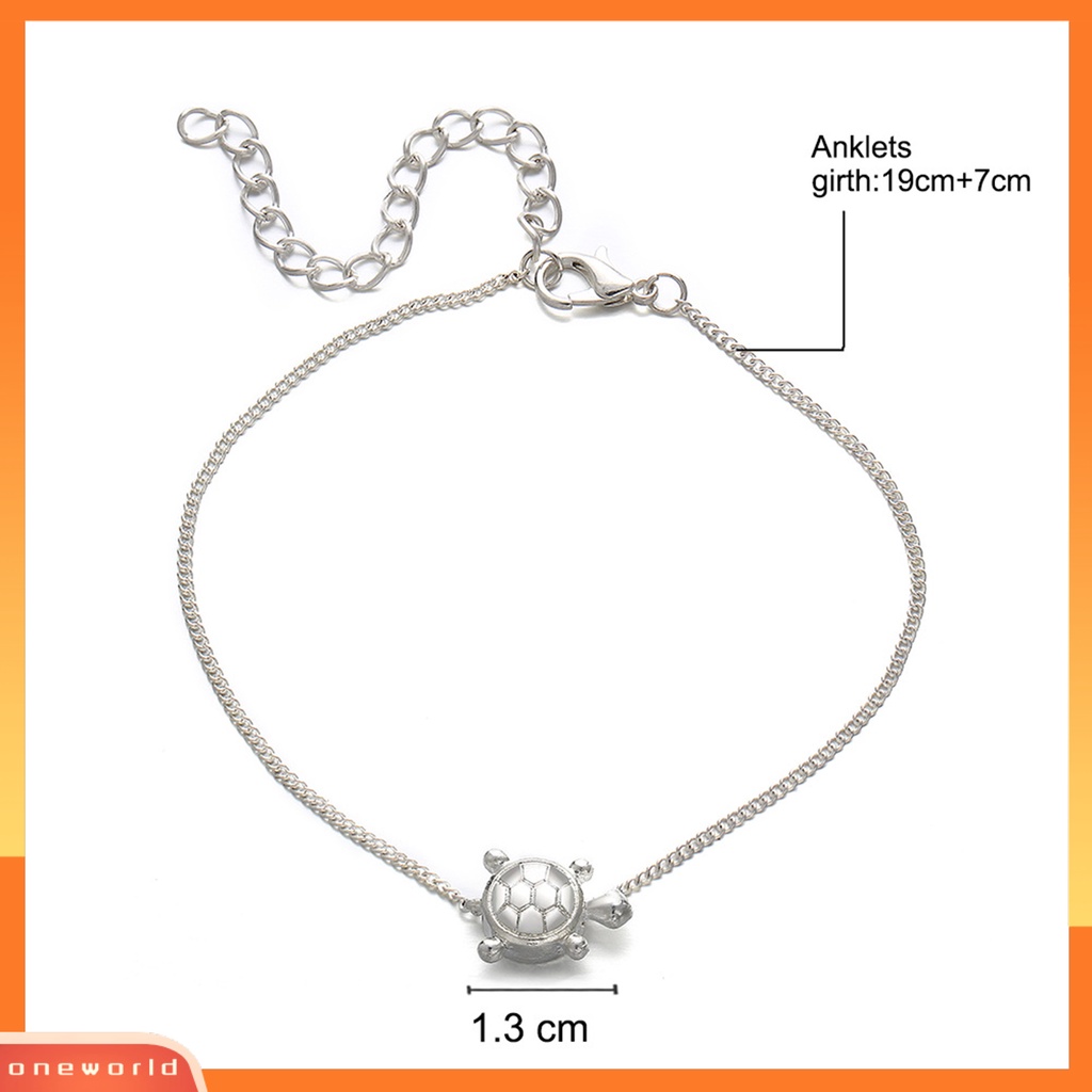 [WOD] Wanita Gelang Kaki Turtle Pendant Perhiasan Indah Semua Pertandingan Ringan Bohemian Anklet Untuk Pantai