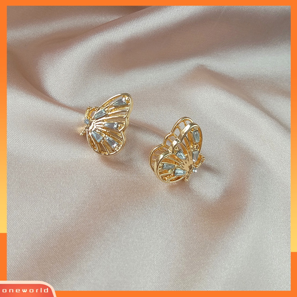 [WOD] Wanita Lady Fashion Sederhana Indah Kupu-Kupu Anting Ear Stud Perhiasan Hadiah