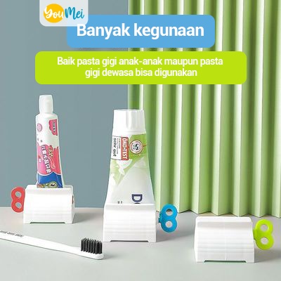 Dispenser Odol Model Roll Putar / Alat Penjepit Penggulung Pasta Gigi / Alat Putar Pencet Gulung Tube Krim Kosmetik Toothpast  - 1107