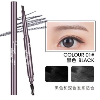 2 in 1 Pensil Alis Anti Air Putar Otomatis Eyebrow Pencil dengan Sikat Alis MY ONLY