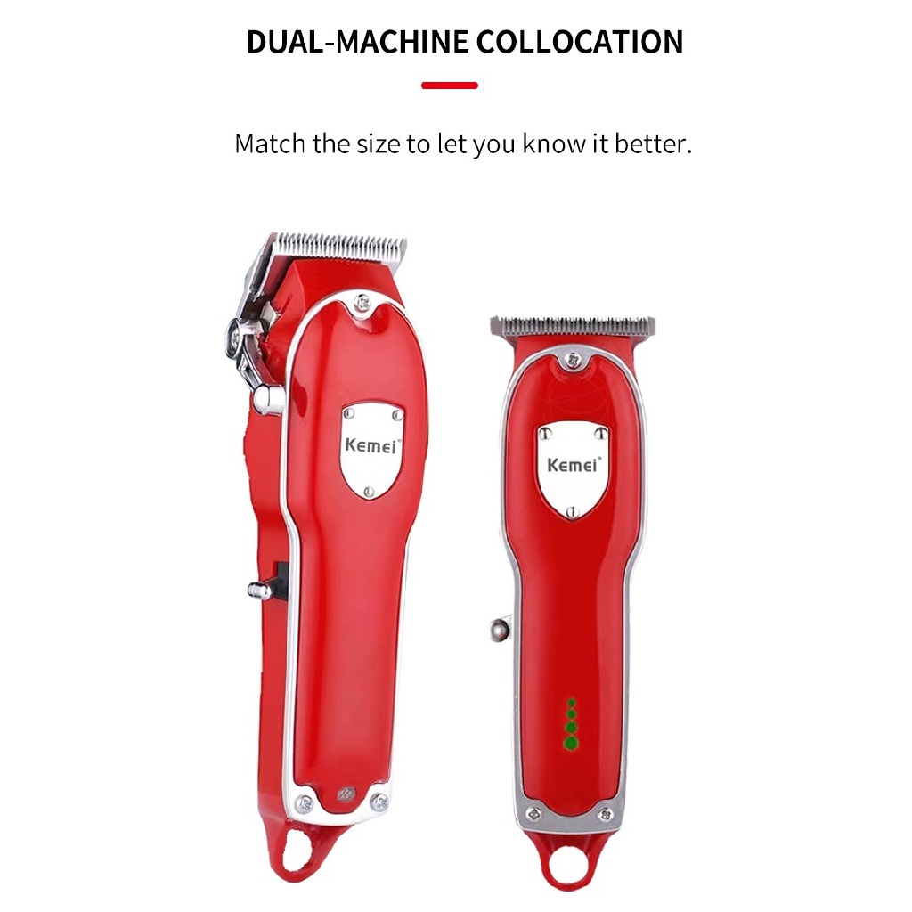 KEMEI KM-3911 - Set Combo Electric Hair Clipper - Alat Pangkas Rambut