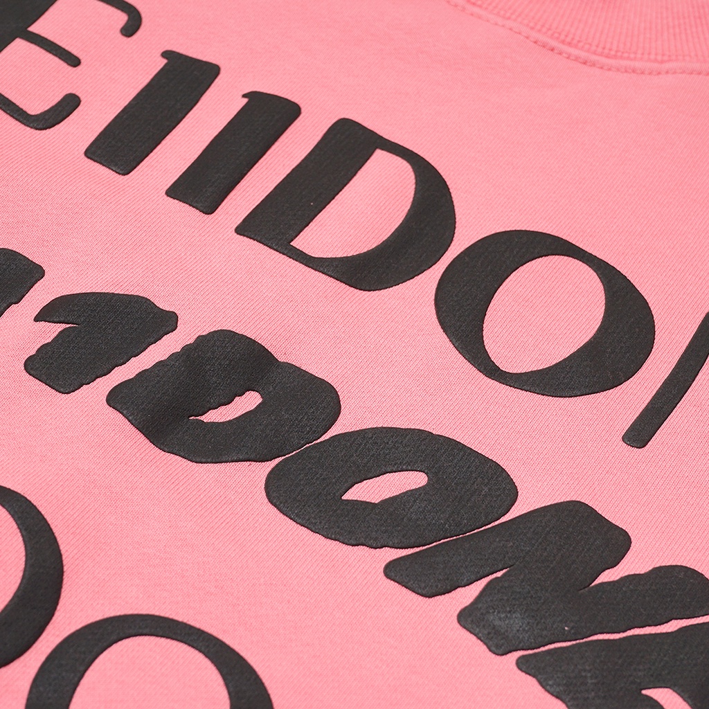 We11done Puff Logo Sweatshirt Pink