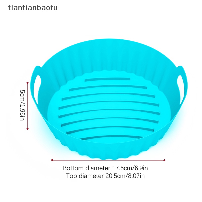 [tiantianbaofu] Air Fryer Silicone Pot Baking Non-Stick Reusable Oven Liner Tray Keranjang Lipat Butik