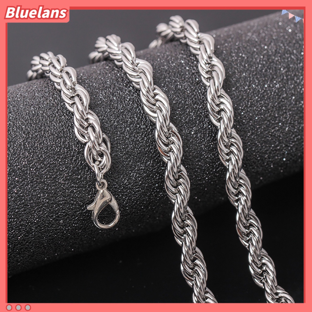 [BLS] Neck Wear Kalung Pria Gaya Colorfast Electroplating Multi-size Untuk Hadiah