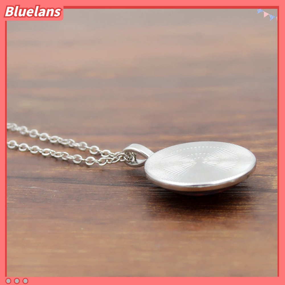 [BLS] Unisex Pentacle Constellation Zodiak Kaca Cabochon Pesona Kalung Wicca Jewelry