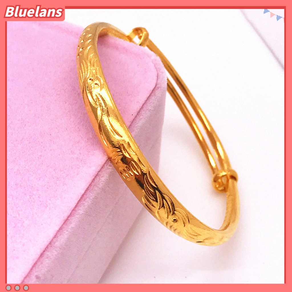 [BLS] Gelang Menebal Adjustable Golden Wanita Bangle Lapis Emas Imitasi Untuk Perjamuan