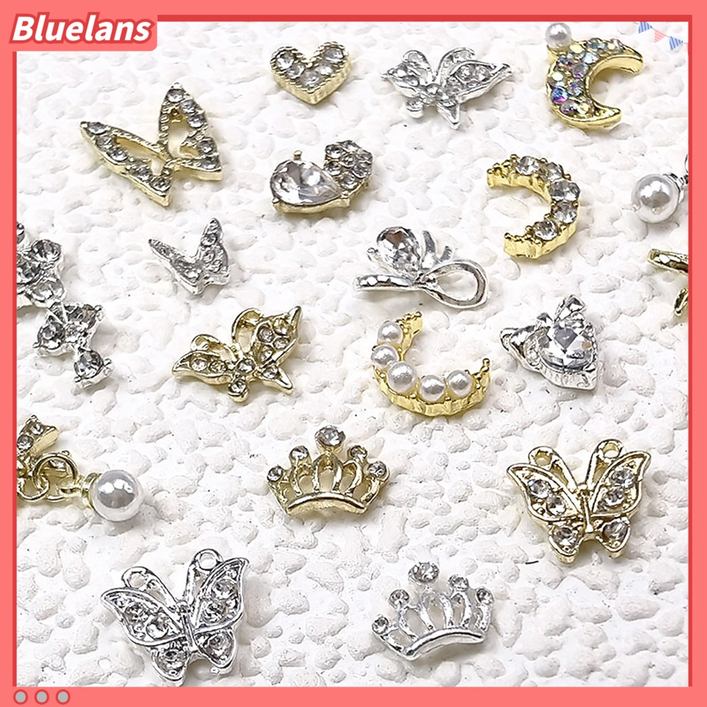 [BLM] 10pcs Pesona Kuku Desain Random Ornamen Kerajinan Manicure Kuku 3D Ringan DIY Untuk Salon