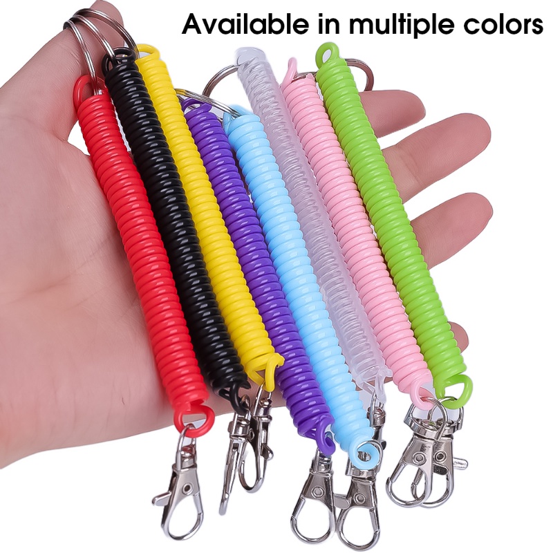 Tether Cell Security Strap Clasp Hook Anti-Lost Hold Straps Multifungsi Ditarik Musim Semi Tali Warna Kabel Telepon Gantungan Kunci Perlindungan Jatuh Luar Ruangan Lanyard Ponsel