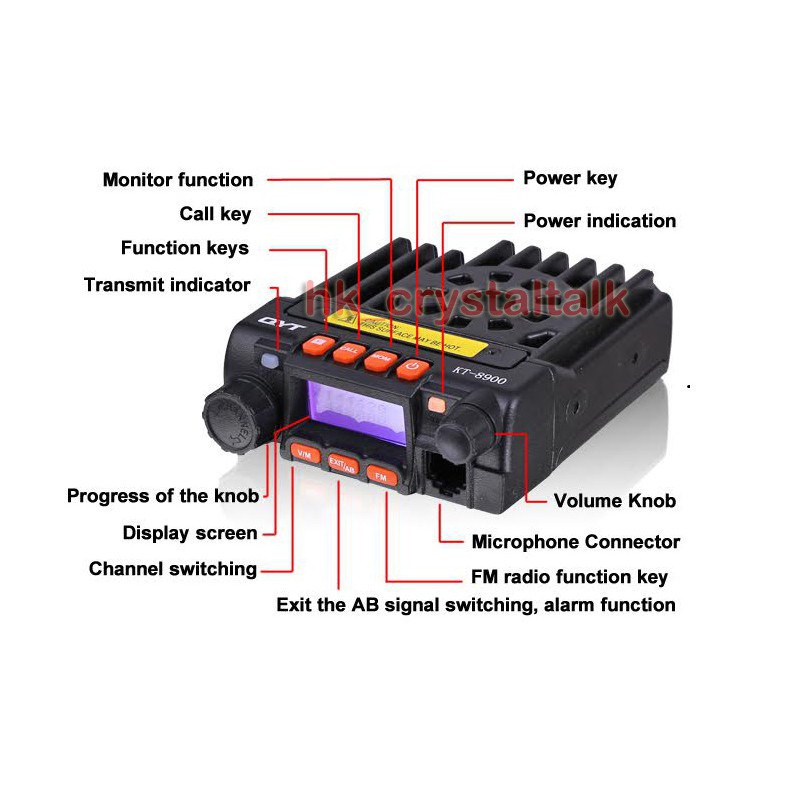 Radio Rig Mobil Dual Band QYT KT-8900 HT Mobil