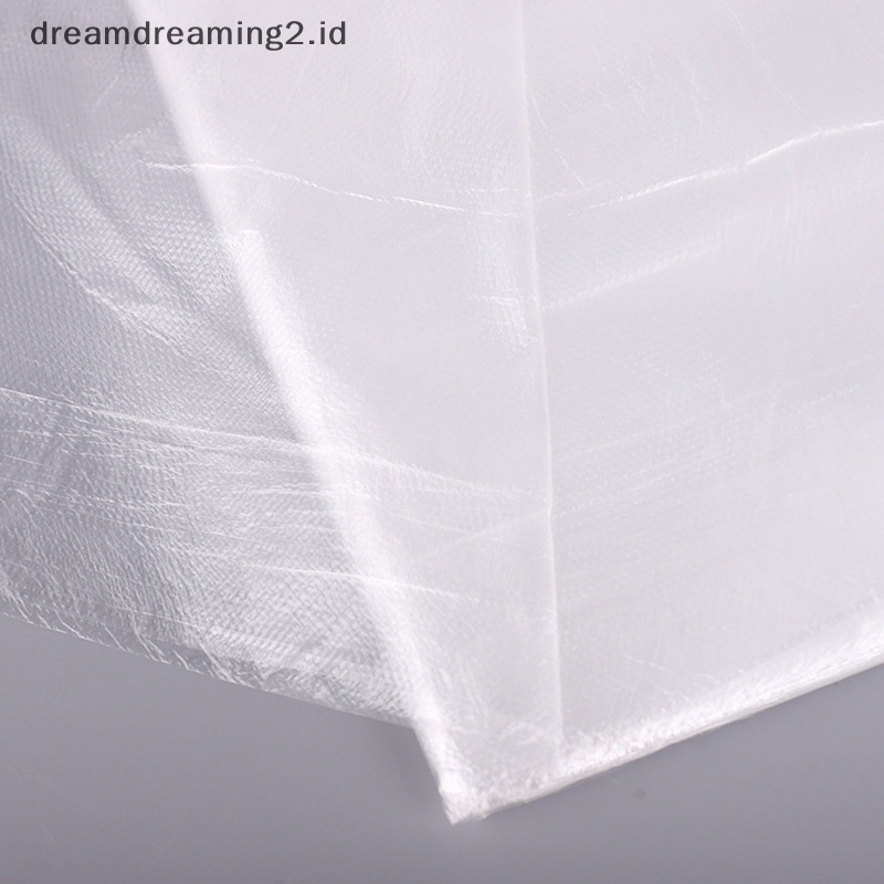 (drea) 100pcs Capes Salon Rambut Sekali Pakai Anti Air Alas Cuci Shampoo Cape //