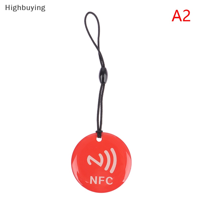 Hbid NFC Perekat dripping Card Diameter 35mm NTAG213 Smart Card 144bytes Untuk NFC Diaktifkan Telepon Smart Business Card Glory