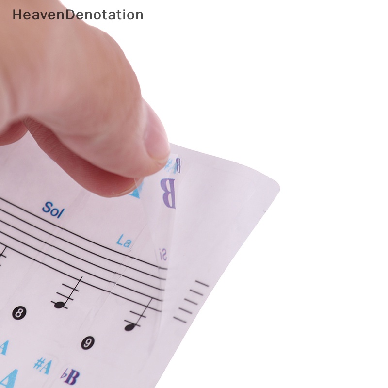 [HeavenDenotation] Nota Keyboard Stiker88 /61 /54 /49 /37 keys Piano Sticker Transparan HDV