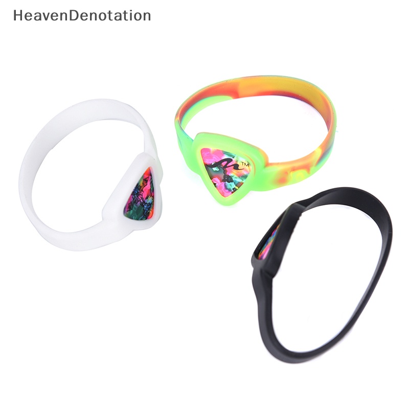 [HeavenDenotation] Picks Gitar Gelang Picks Tali Pergelangan Tangan Pick Bag Guitar Pick Holder Wristband  Hdv