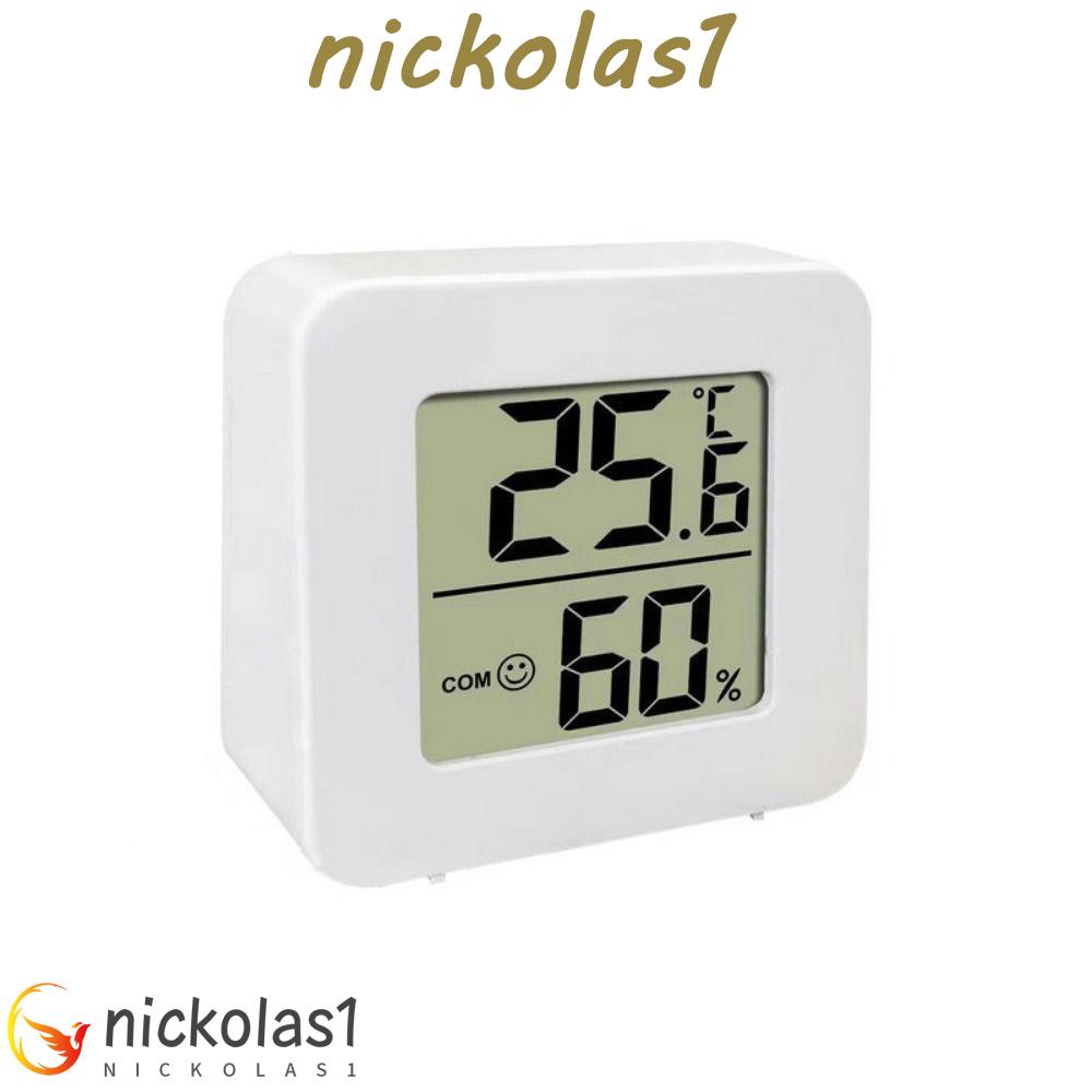 Nickolas1 Hygrometer Ruangan Wireless Mini LCD Pengatur Suhu Sensor Suhu Termometer Elektronik Hygrometer Termometer Hygrometer