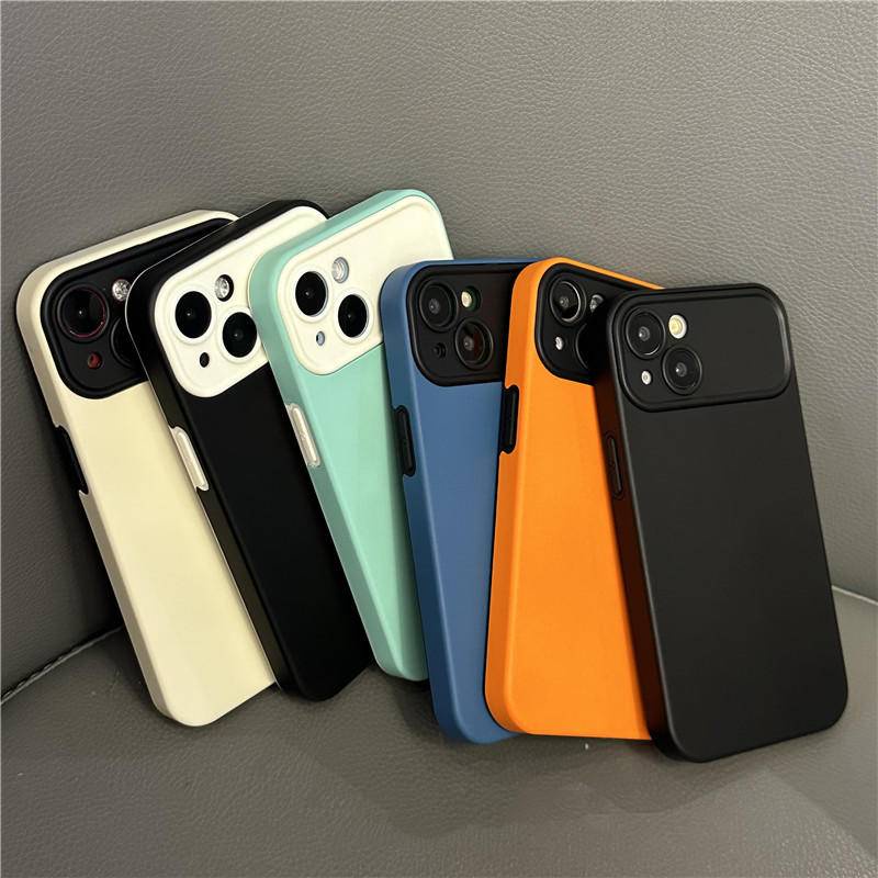 IPHONE Shockproof Silicone Matte Anti-Sidik Jari Ponsel Case Untuk iPhone12 11 Pro MAX XS MAX X XR Pria Protect Lens Cover Untuk iPhone12 iPhone11