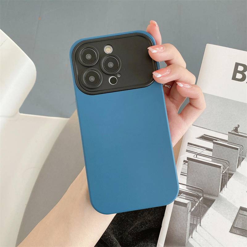 IPHONE Perlindungan Lensa Case Telepon Kontras Warna Untuk iPhone12 11 Pro MAX XS MAX X XR Mewah Shockproof Silikon Soft Cover Untuk iPhone12 iPhone11