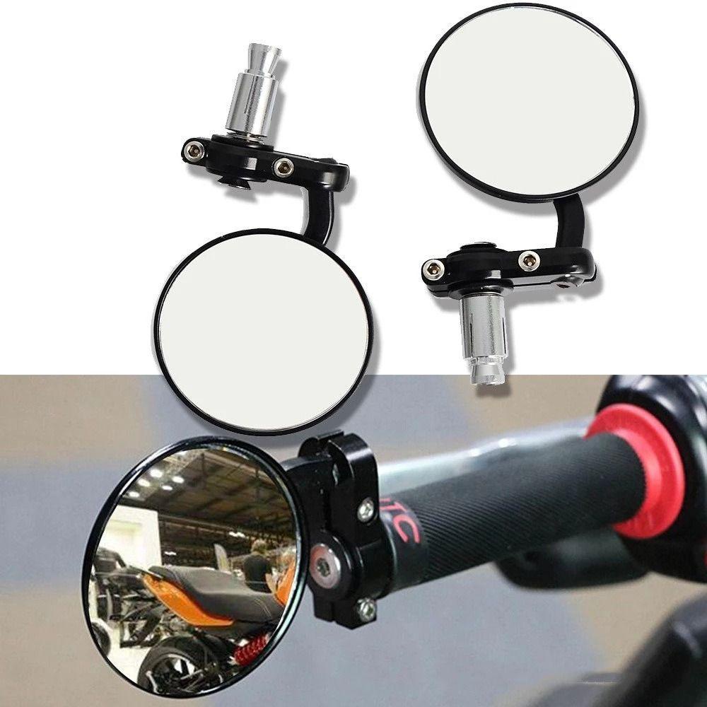 Populer 2pcs E Sepeda Spion Aksesoris Universal Reflektor Sepeda Jangkauan Luas Cermin Sepeda