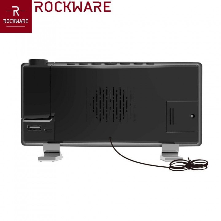 10 ROCKWARE RW-EN8831 Jam Meja Proyektor FM Dual Alarm Projection Clock