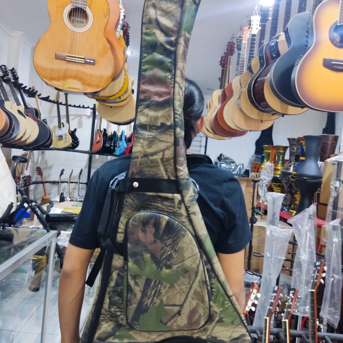 Tas gitar listrik FLYING V / Softcase Flying V Guitar - A Standar Hitam