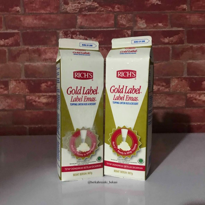 

New Arrival Rich Gold Label Whipping Cream 907Gr (Expired Februari 2021)