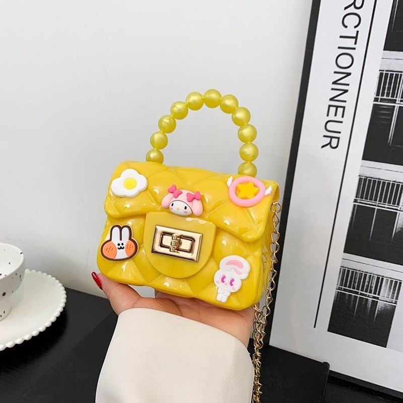 AFM Tas Selempang Wanita Tas Jelly Mini dengan 2Model Berbeda &amp; Motif Karakter 3d