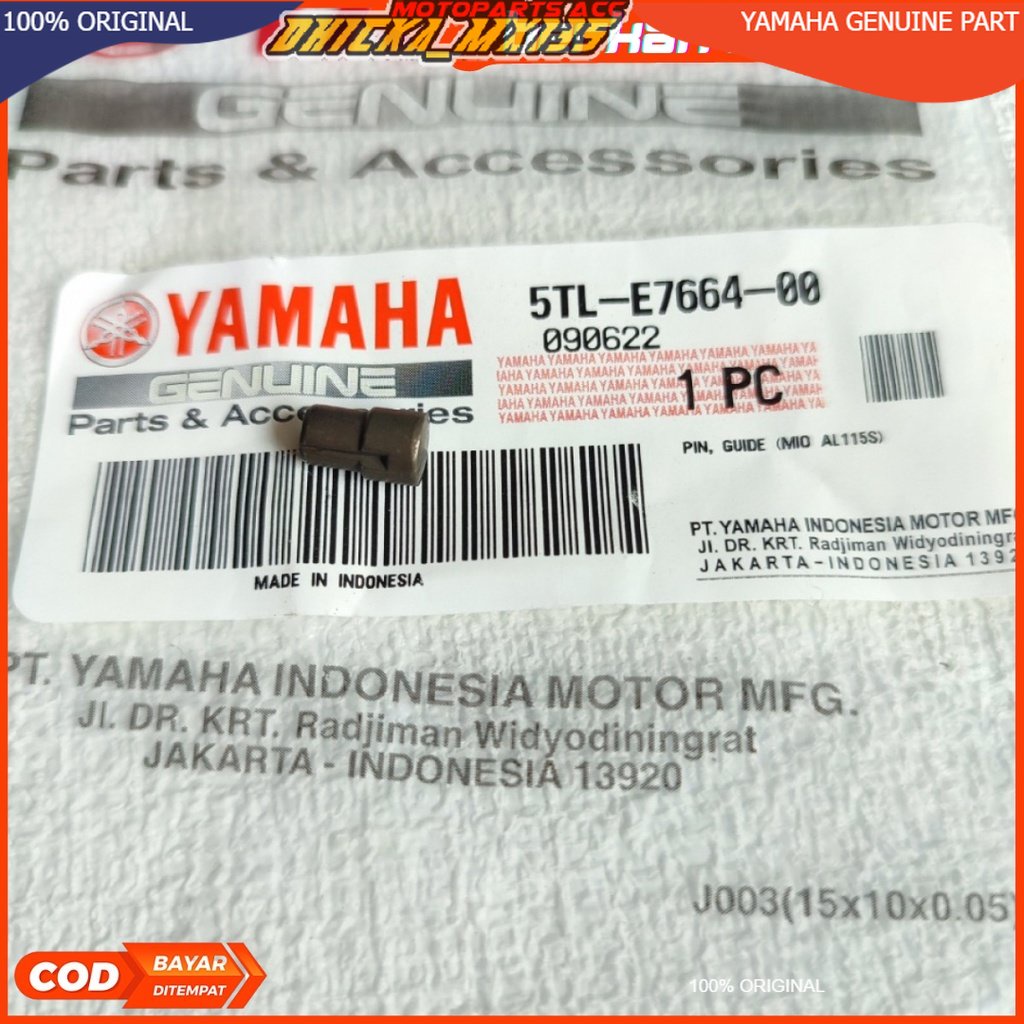 ORIGINAL PIN GUIDE PEN PELOR SECONDARY PULY PULI PULLY CVT MIO SPORTY SMILE SOUL FINO KARBU MIO J SO