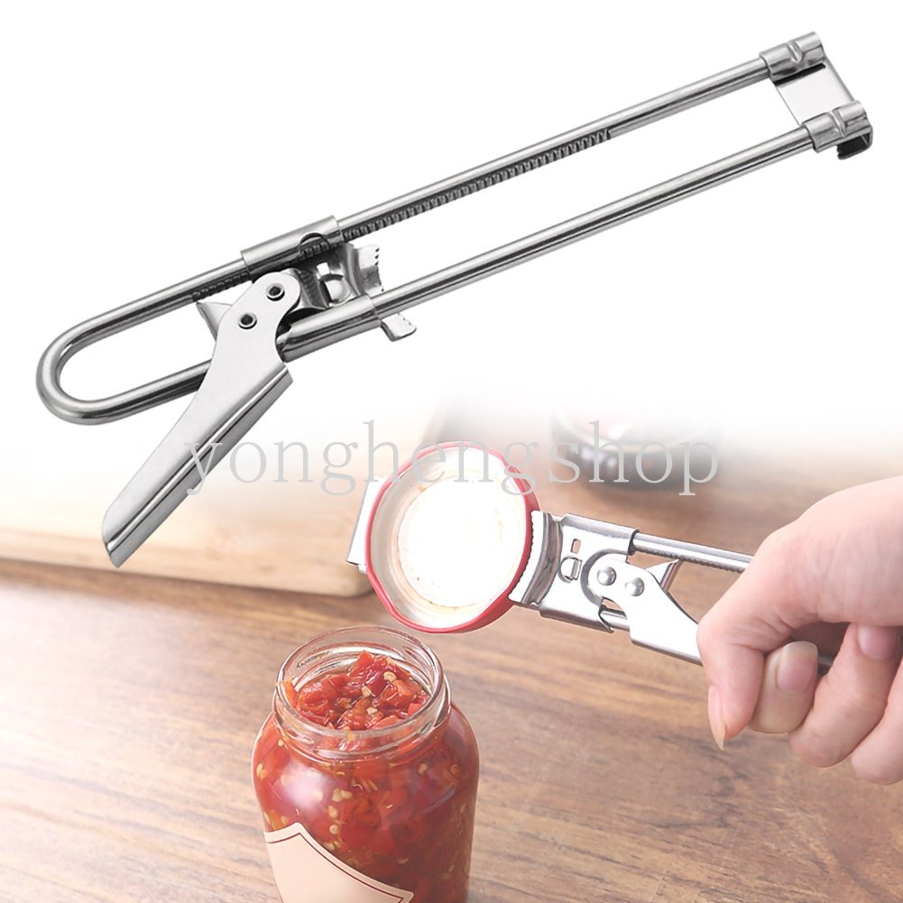 Kreatif Stainless Steel Pembuka Kaleng Adjustable Pembuka Tutup Botol Bir Manual Selai Jar Alat Pembuka Tutup Gadget Dapur Multifungsi Gripper