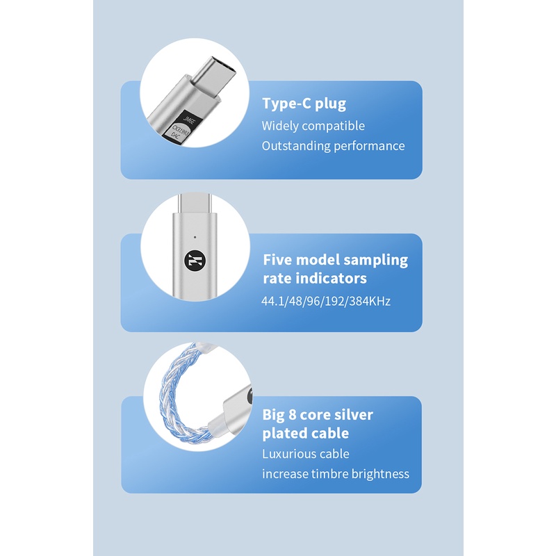 XIAOMI Jcally JM6E Adaptor Digital Audio Typec Cable Ear Amplifier Adaptor Handphone CX31993 DAC JM6 Upgrade Untuk Xiaomi13