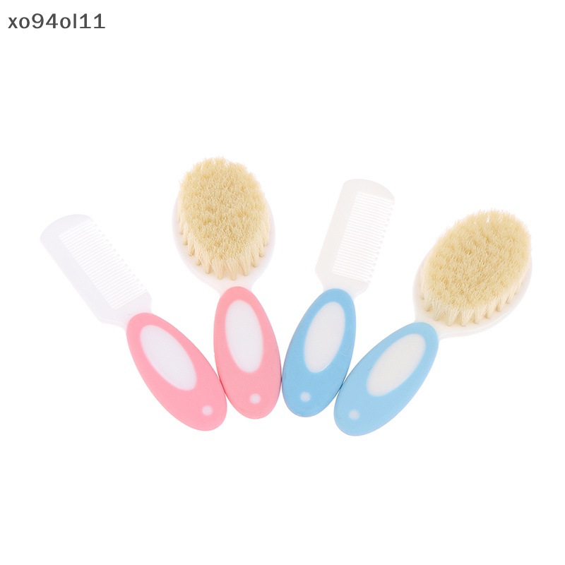 Xo 2pcs /set Portable Lembut Baru Lahir Sikat Rambut Bayi Anak Sisir Anak Sikat Rambut OL