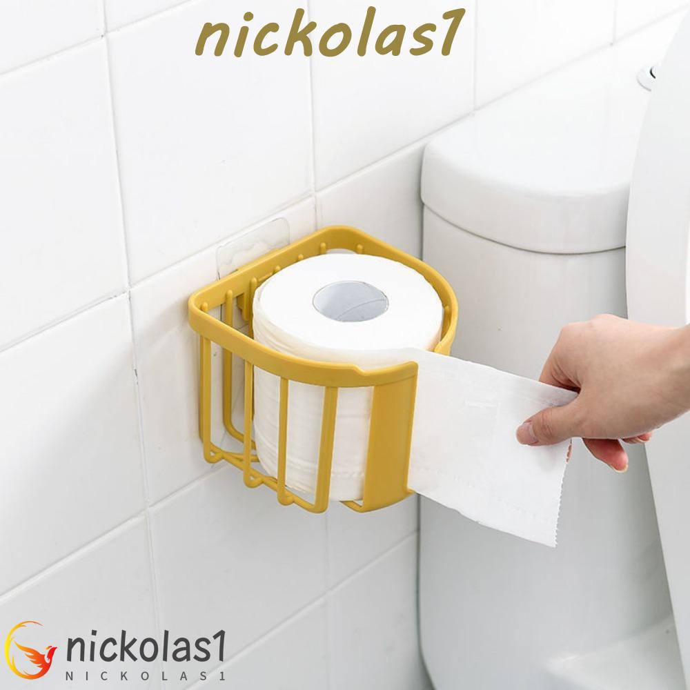 Nickolas1 Paper Holders Kotak Penyimpanan Kertas Perekat Plastik Bulat Ringan Bebas Pukulan Dinding