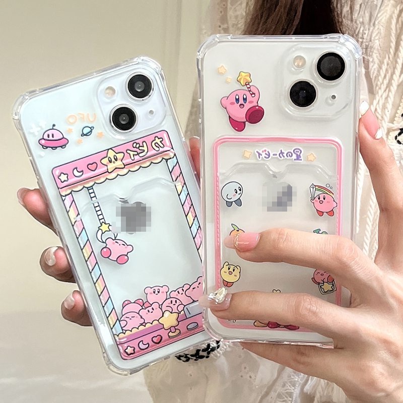 Card Case Kirby Super Star Soft Case HP iP iPhone 14 13 12 11 Pro X XS XR Max 7 8 + Plus FTD Casing Apple