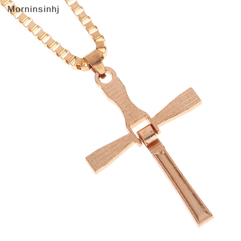 Mornin Moive Cross Necklace Kalung Liontin Salib Yesus Kristal Untuk Pria Hadiah Perhiasan id