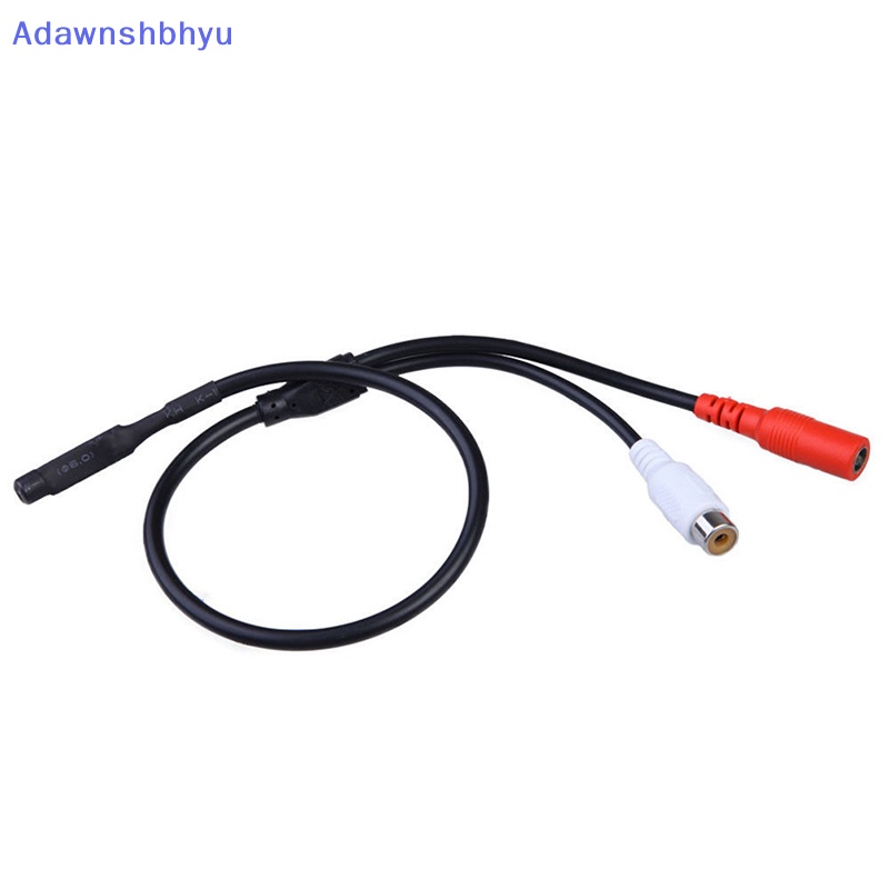 Adhyu Mic Audio Mini Hidden Microphone Wire Untuk Kamera Pengintai Keamanan CCTV DVR ID