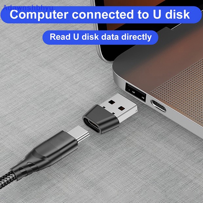 Adhyu USB OTG Male To Type C Female Adapter Converter Konektor Data USB Untuk Mac S21 ID