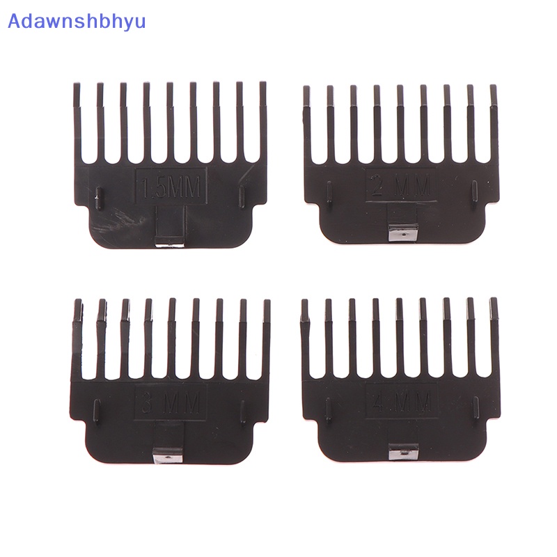 Adhyu 2Pcs/4Pcs T9 Penjepit Rambut Penjaga Panduan Sisir Kit Trimmer Cutg Guides Styling Tools Attachment Compatible 1.5mm 2mm 3mm 4mm 6mm 9mm ID