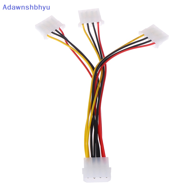 Adhyu 4pin IDE 1-ke-3 Molex IDE Female Power Supply Splitter Exentsion Adapter Kabel ID