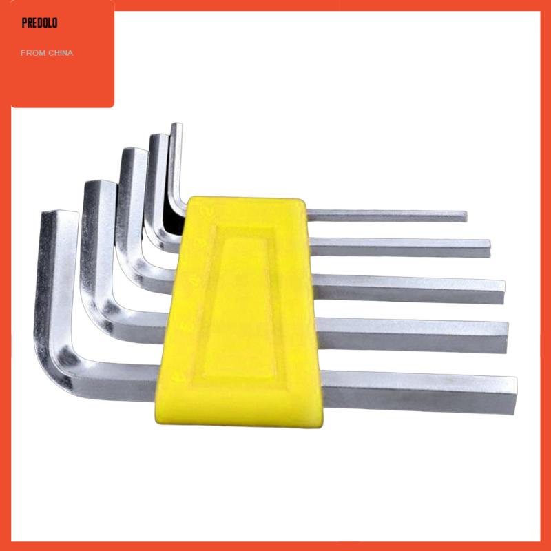 [Predolo] 5x Hex Key Set Compact Kunci Pas Allen Multifungsi Untuk Mobil Sepeda Motor