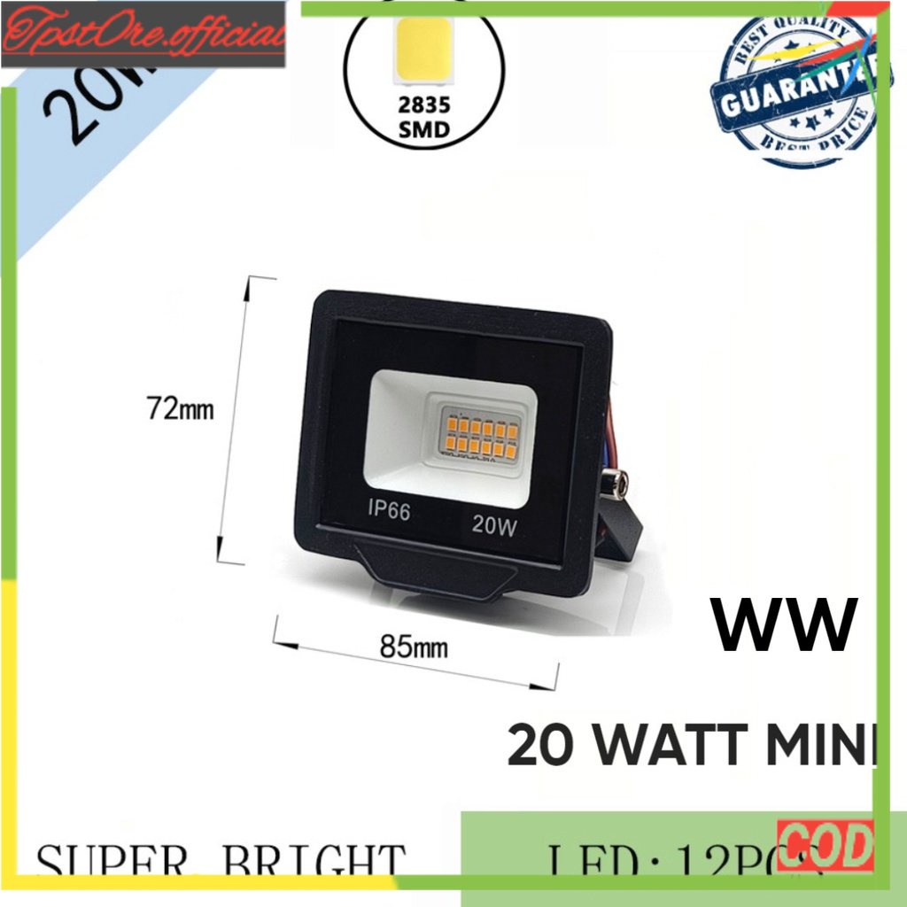 LAMPU SOROT LED 20W | LAMPU TEMBAK LED 20 WATT | LAMPU OUTDOOR LED | TPS