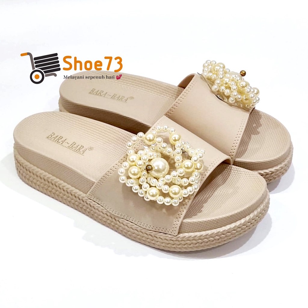 BARA-BARA JSL 895 BK6W SIZE 36-40 ORIGINAL l Sandal Selop pita jelly wanita l Sendal kokop cewek impor