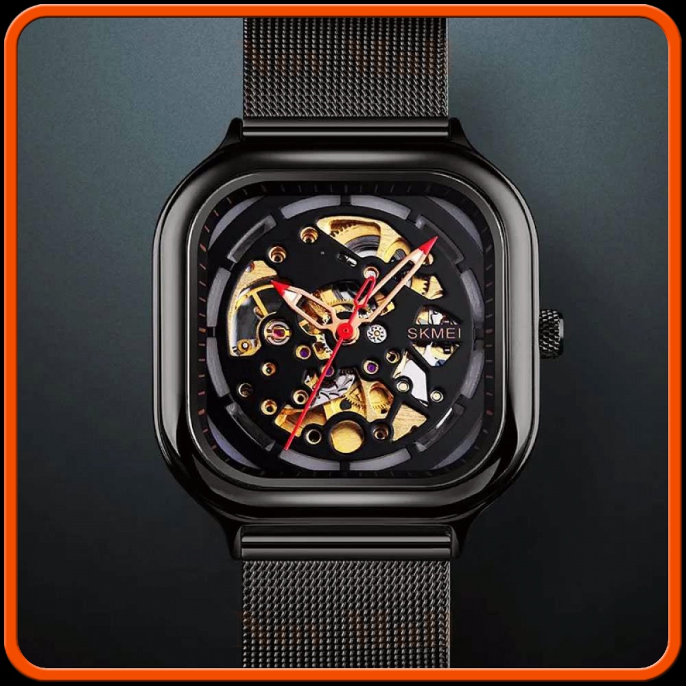SKMEI Jam Tangan Mechanical Pria Automatic Movement - 9184
