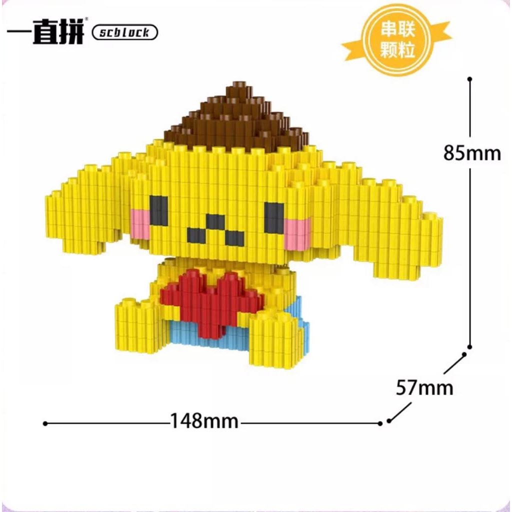 MAINAN BALOK SUSUN SANRIO / MAINAN EDUKASI 3D PUZZLE NANO BLOCK PUZZLE IMPORT QUALITY