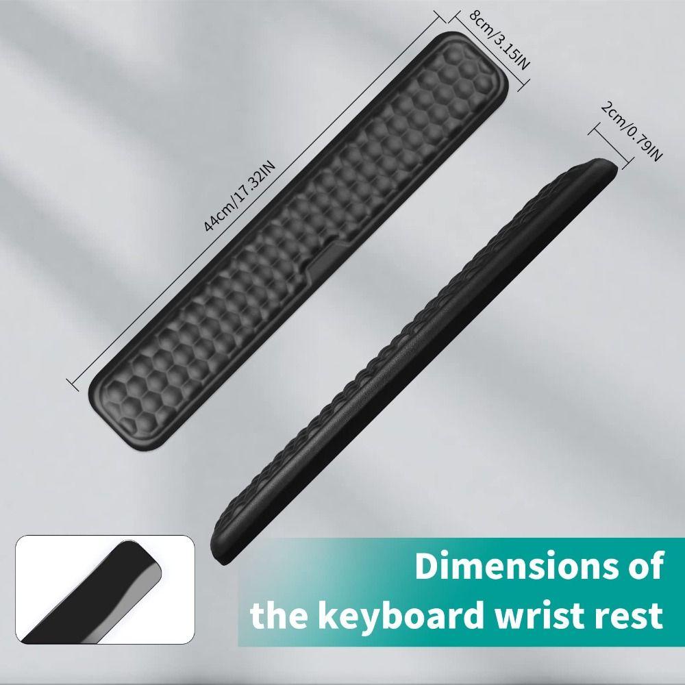 Populer Keyboard Wrist Rest Non-Slip Besar Lembut Penyangga Pergelangan Tangan Untuk Mengetik Komputer Laptop