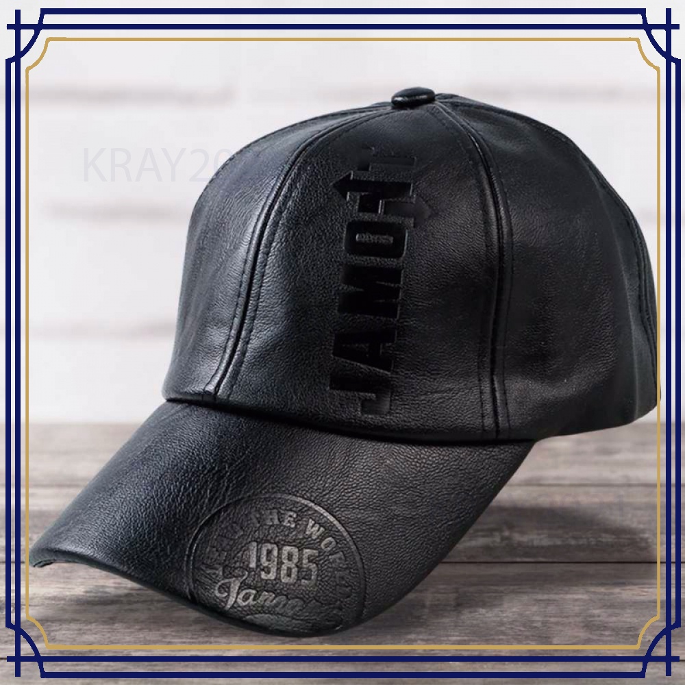 Topi Trucker Baseball PU Leather - G9553